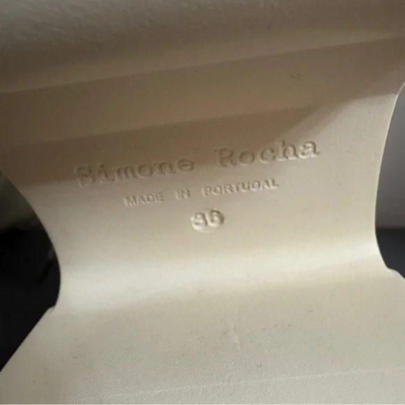 Simone Rocha 36 US 6 Biker Boots Platform Patent Leather lace-up New with Defect - Picture 9 of 16